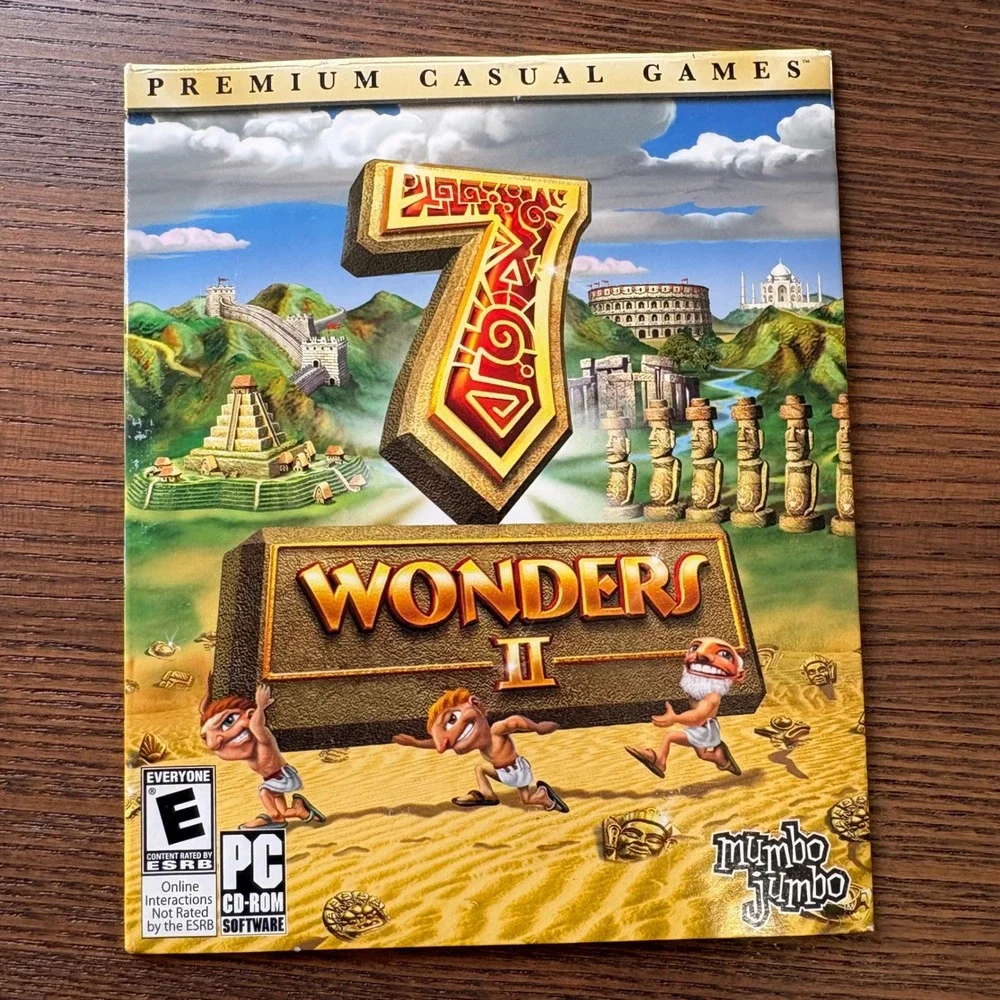 7‎ Wonders II PC CD-ROM Game MumboJumbo Premium Casual Games Puzzle 2007 Windows